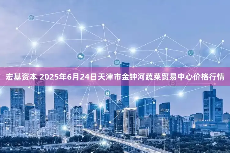 宏基资本 2025年6月24日天津市金钟河蔬菜贸易中心价格行情