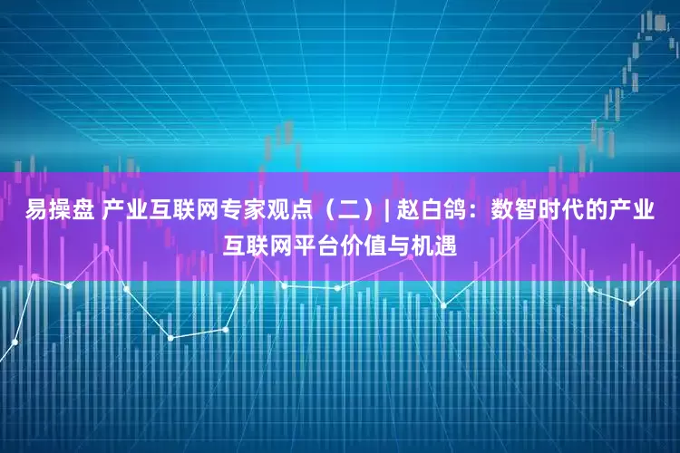 易操盘 产业互联网专家观点（二）| 赵白鸽：数智时代的产业互联网平台价值与机遇