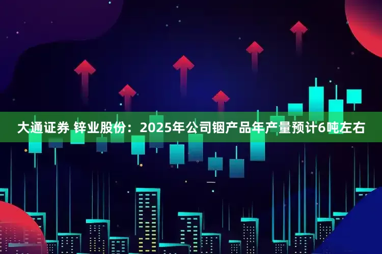 大通证券 锌业股份：2025年公司铟产品年产量预计6吨左右